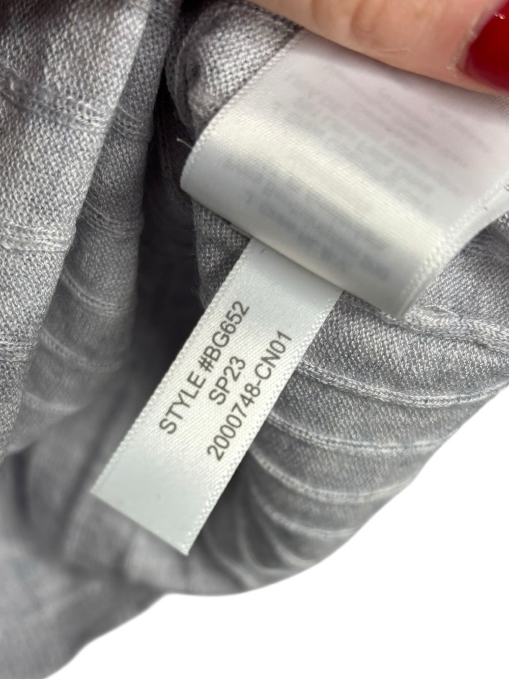 J.Crew Silk Cashmere Cropped T-Shirt in Heather Harbor Grey BG652 Medium - Picture 5 of 10